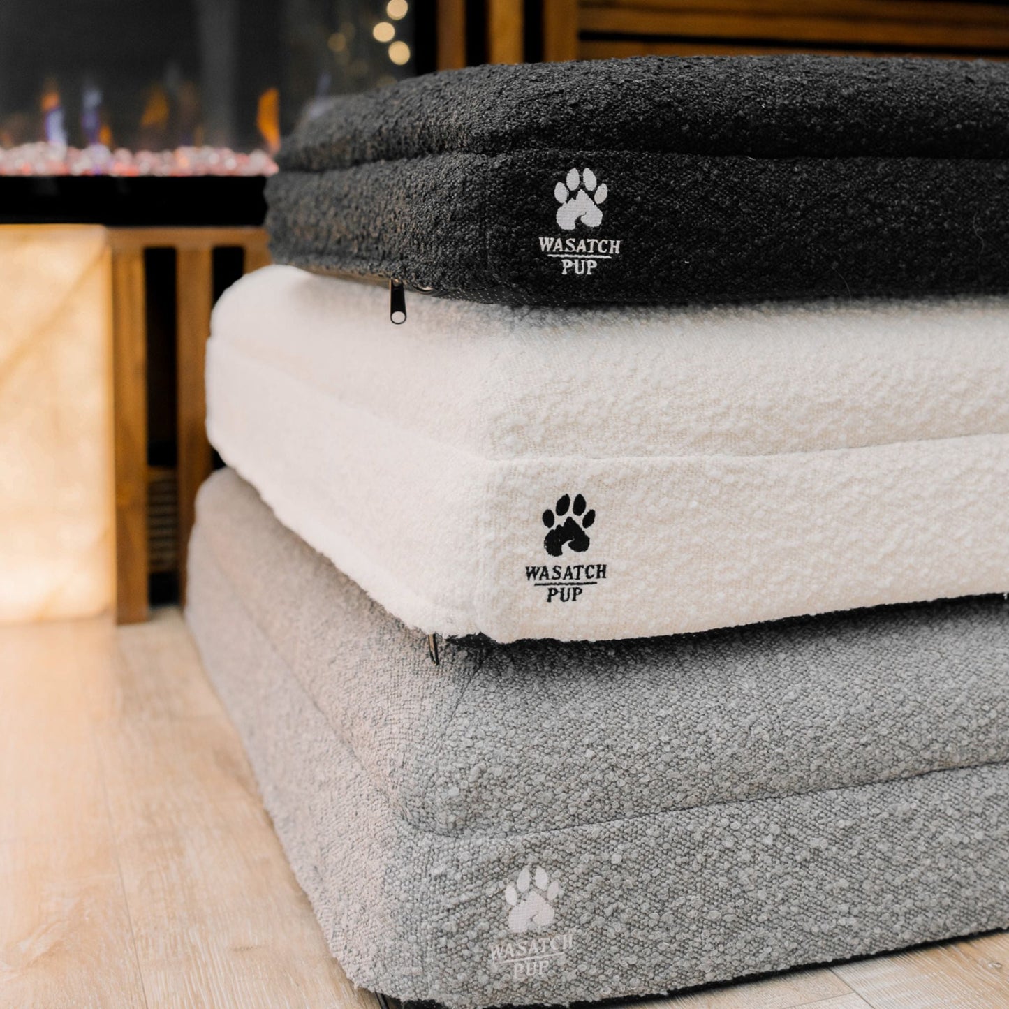 LuxeRest Bouclé Orthopedic Dog Bed