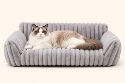 Lounge Ribbed Pet Sofa Bed