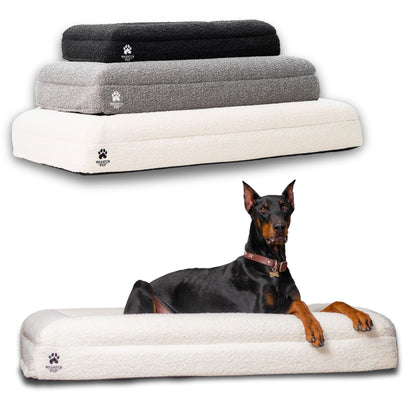 LuxeRest Bouclé Orthopedic Dog Bed