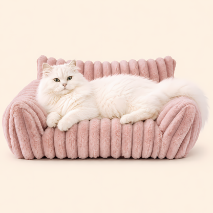 Lounge Ribbed Pet Sofa Bed
