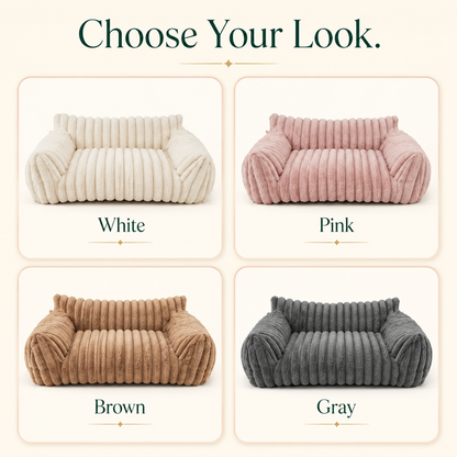Lounge Ribbed Pet Sofa Bed