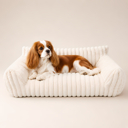 Lounge Ribbed Pet Sofa Bed